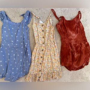Girls rompers & dresses small 7/8 EUC Abercrombie old navy target